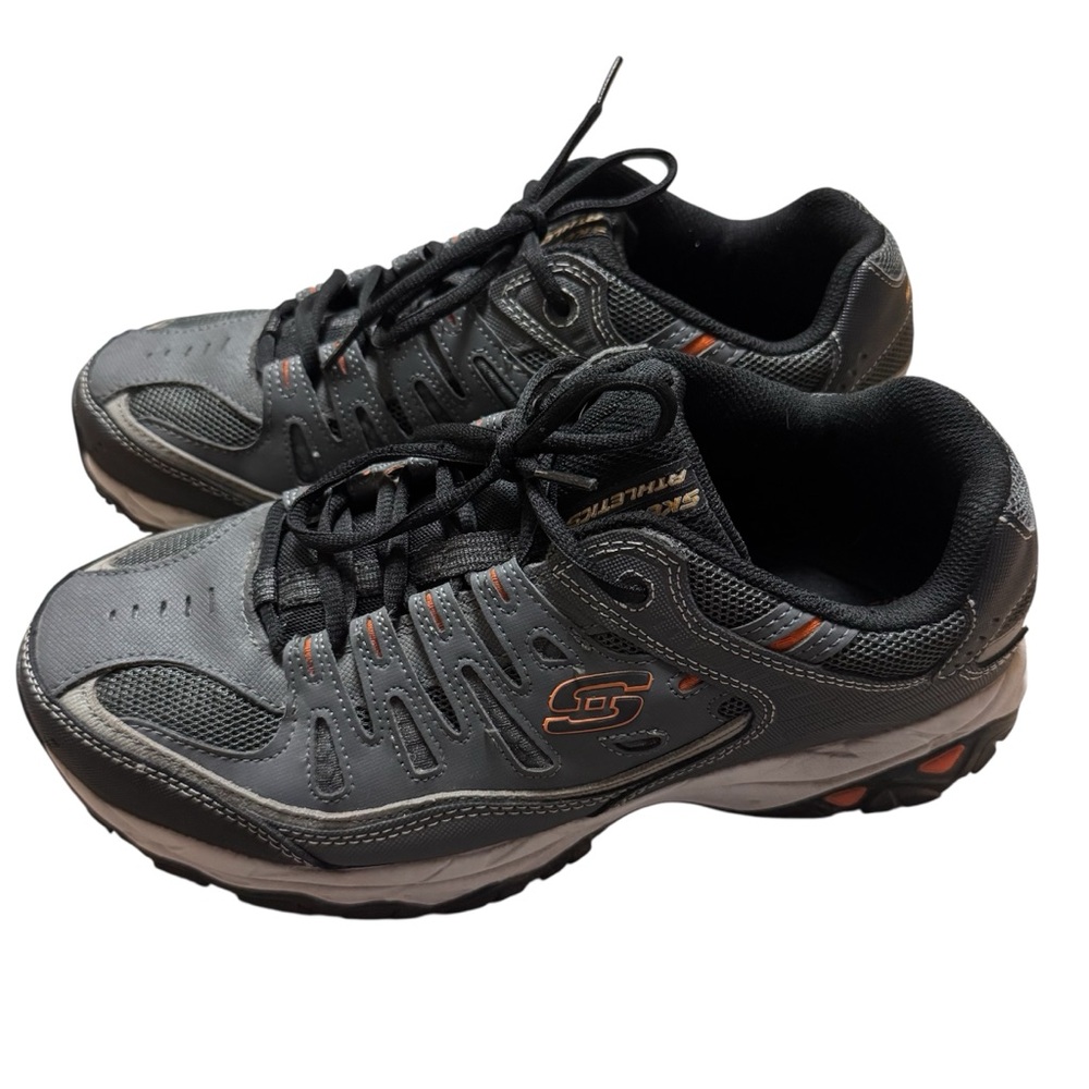 Skechers Sneakers Men’s Size 11.5 WW Extra Wide After Burn Memory Foam Gray